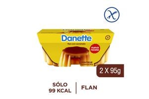 Flan con Caramelo DANETTE x 2 Unidades 190 g