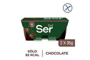 Postre de Chocolate SER con 2 Unidades de 95 g