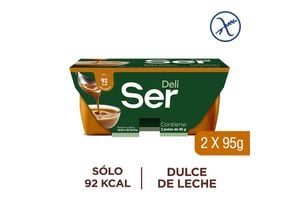 Postre de Dulce de Leche SER con 2 Unidades de 95 g