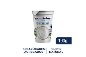 Yogur YOGURISIMO Natural sin Azúcar Agregado 190 g