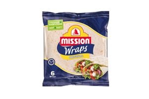 Tortillas de Trigo Original MISSION Wraps 25 cm (6 un.) 420 g