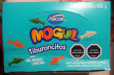 Tiburoncitos sabor Piña, Naranja y Manzana